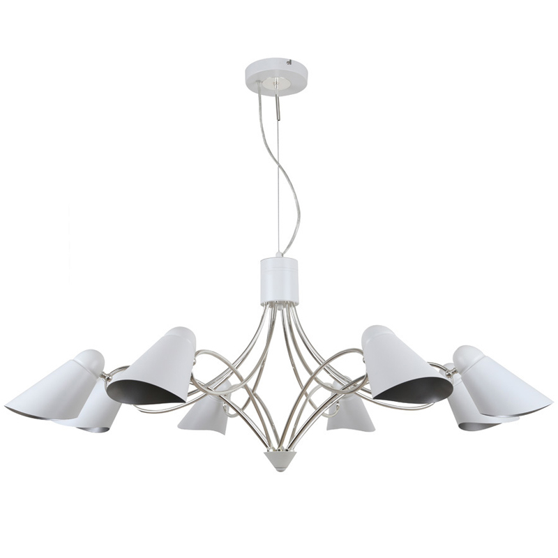 Люстра Silvi Chandelier Белый Серебряный Люстра Silvi Chandelier Белый Серебряный в Брянске | Loft Concept