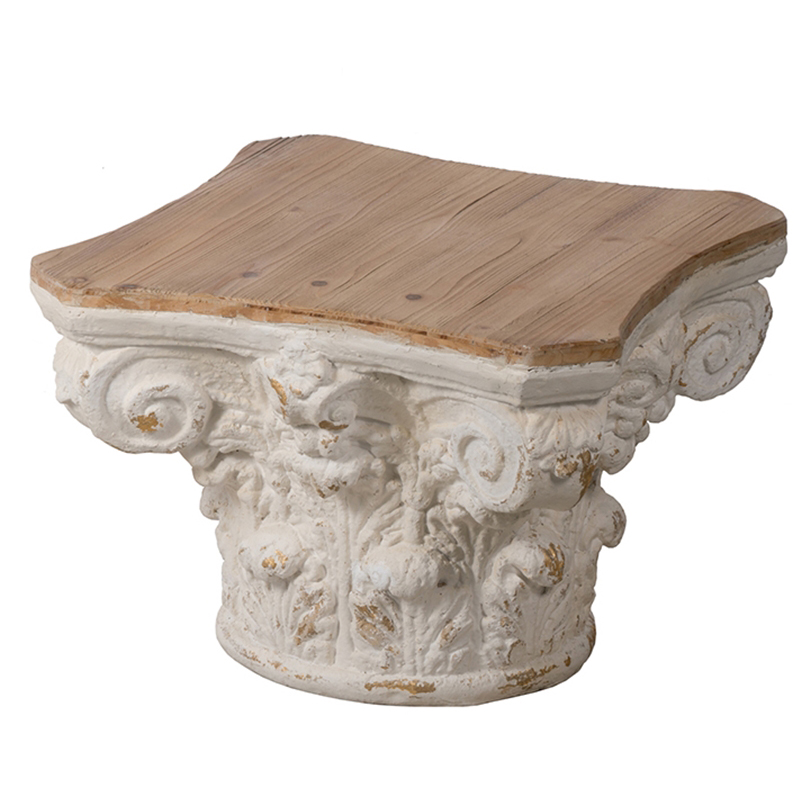 Приставной стол Ancient Roman Column Side Table Белый Приставной стол Ancient Roman Column Side Table Белый в Брянске | Loft Concept