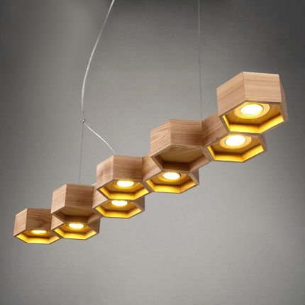 Люстра Honeycomb 7 Loft Wooden Ecolight Люстра Honeycomb 7 Loft Wooden Ecolight в Брянске | Loft Concept