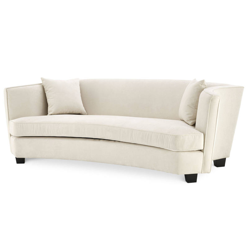 Диван Eichholtz Sofa Jiulietta 3 ivory ( слоновая кость ) Черный Диван Eichholtz Sofa Jiulietta 3 ivory ( слоновая кость ) Черный в Брянске | Loft Concept