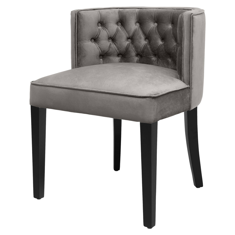 Стул Eichholtz Dining Chair Dearborn grey Серый Черный Стул Eichholtz Dining Chair Dearborn grey Серый Черный в Брянске | Loft Concept