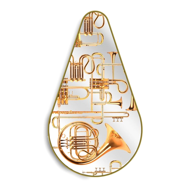 Зеркало Seletti Pear Trumpets Золотой Зеркало Seletti Pear Trumpets Золотой в Брянске | Loft Concept