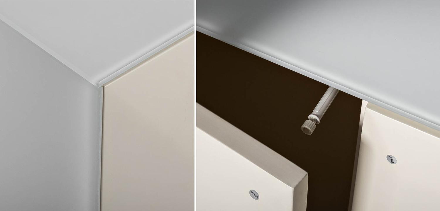 Комод с рельефным фасадом White Orchid Rectangular Белый - фото №1