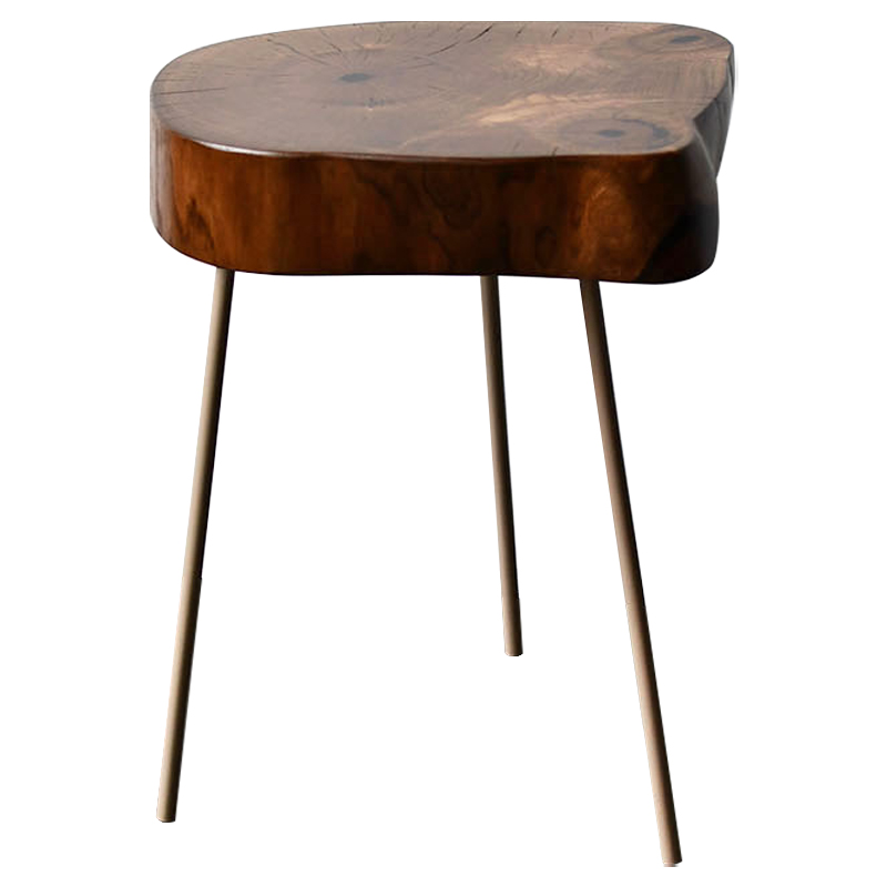 Приставной стол Povey Industrial Metal Rust Side Table Коричневый Бежевый Приставной стол Povey Industrial Metal Rust Side Table Коричневый Бежевый в Брянске | Loft Concept
