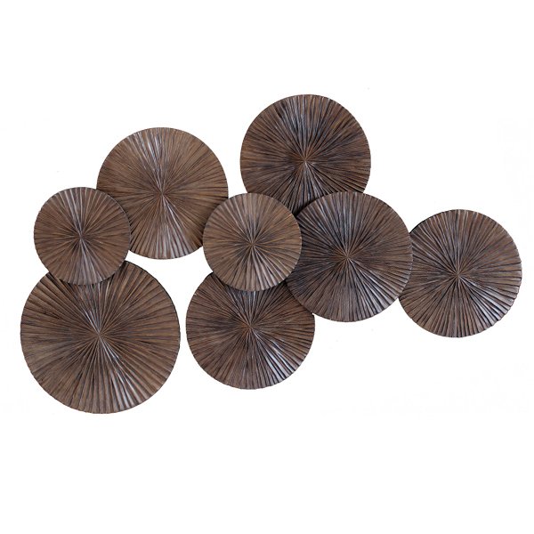 Арт-объект Apollo Brown Wall Plaque Disc Коричневый Арт-объект Apollo Brown Wall Plaque Disc Коричневый в Брянске | Loft Concept