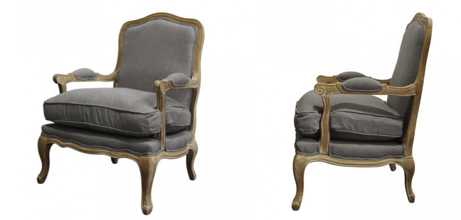 Кресло French Provence ArmChair Shebbi Grey Кресло French Provence ArmChair Shebbi Grey - Loft-Concept в Брянске