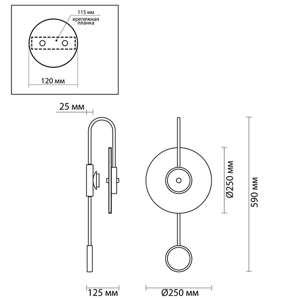 Бра Kaspar Wall lamp Бра Kaspar Wall lamp в Брянске