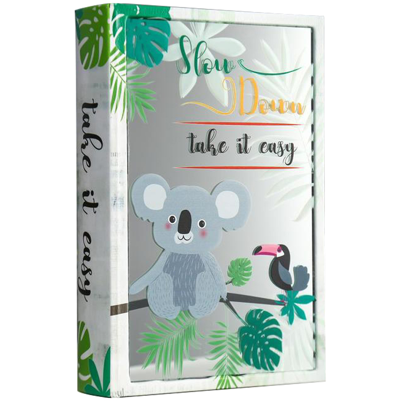 Шкатулка-книга Koala and Toucan Mirror Book Box Мульти Белый Зеленый Шкатулка-книга Koala and Toucan Mirror Book Box Мульти Белый Зеленый в Брянске | Loft Concept
