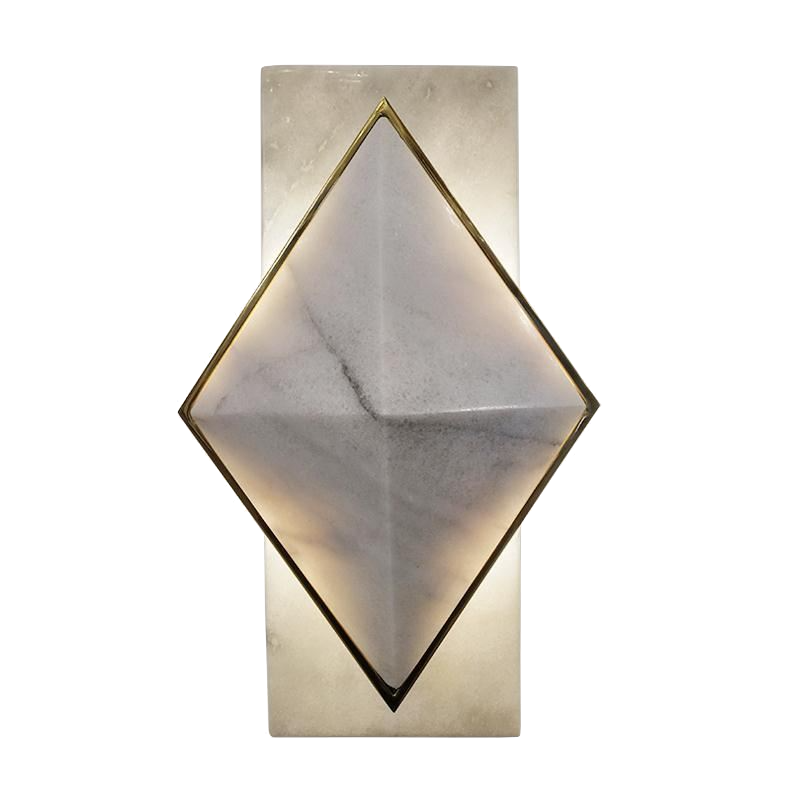 Бра Marble Diamond WALL LAMP Латунь Серый Бра Marble Diamond WALL LAMP Латунь Серый в Брянске | Loft Concept
