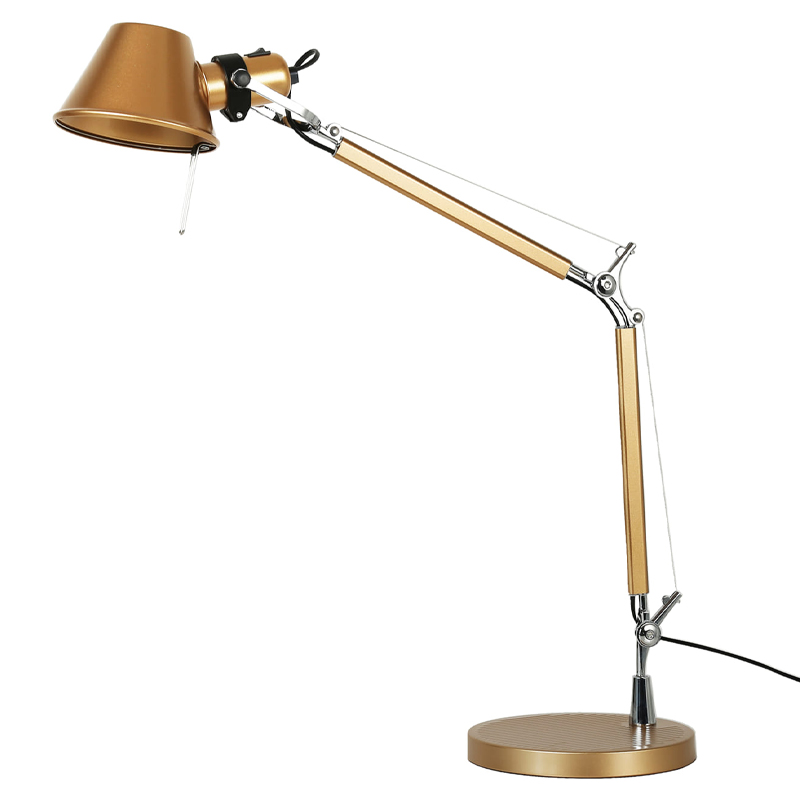 Настольная лампа золотого цвета Artemide Золотой Хром Настольная лампа золотого цвета Artemide Золотой Хром в Брянске | Loft Concept