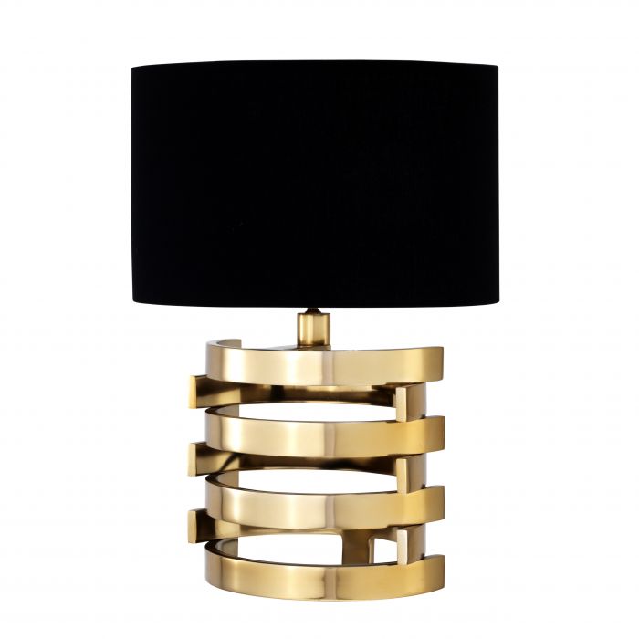 Настольная лампа Eichholtz Table Lamp Boxter S Глянцевое золото Черный Настольная лампа Eichholtz Table Lamp Boxter S Глянцевое золото Черный в Брянске | Loft Concept