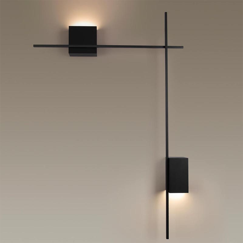 Бра Blocks Wall Light Black Angle Черный Бра Blocks Wall Light Black Angle Черный в Брянске | Loft Concept