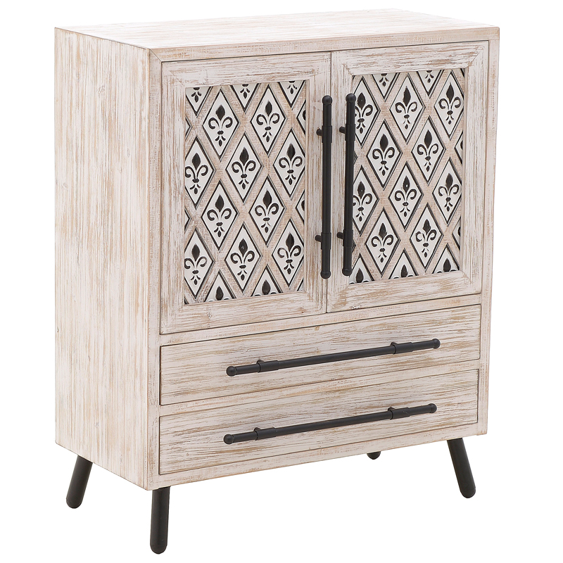 Комод Jerrick Provence Chest of Drawers Черный Бежево-серый Комод Jerrick Provence Chest of Drawers Черный Бежево-серый в Брянске | Loft Concept