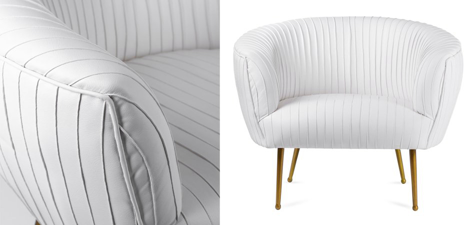 Кресло Kelly Wearstler SOUFFLE CHAIR - RUCHED Milk Кресло Kelly Wearstler SOUFFLE CHAIR - RUCHED Milk - Loft-Concept в Брянске