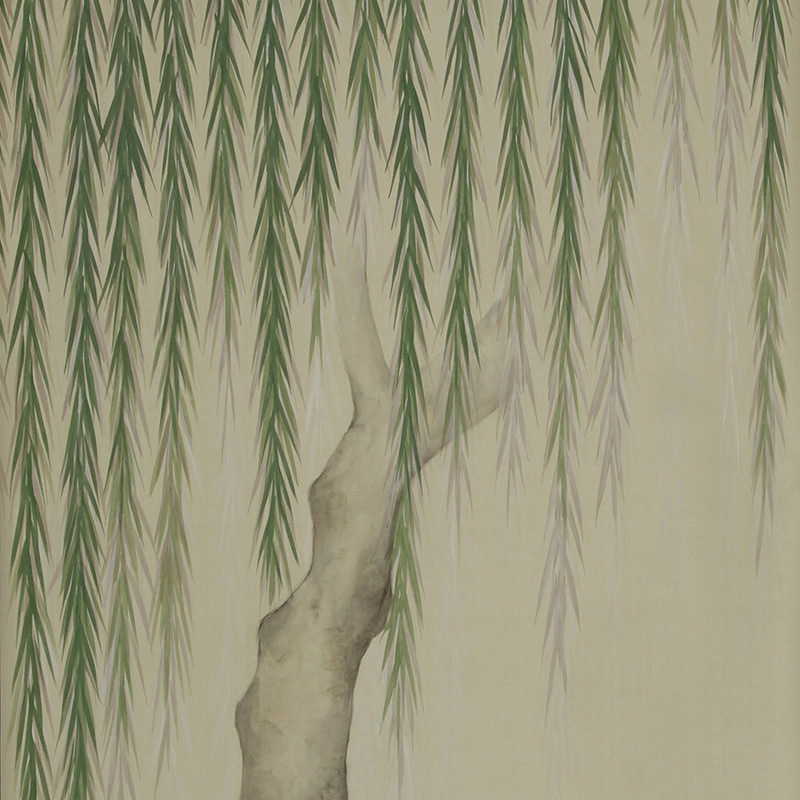 Обои ручная роспись Willow Special Colourway on Icefield dyed silk Обои ручная роспись Willow Special Colourway on Icefield dyed silk в Брянске | Loft Concept