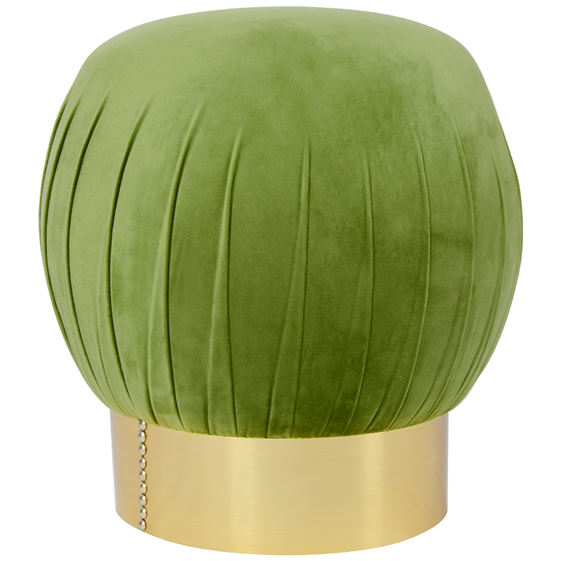 Оттоманка Art Deco Turban green Золотой Зеленый смок Оттоманка Art Deco Turban green Золотой Зеленый смок в Брянске | Loft Concept