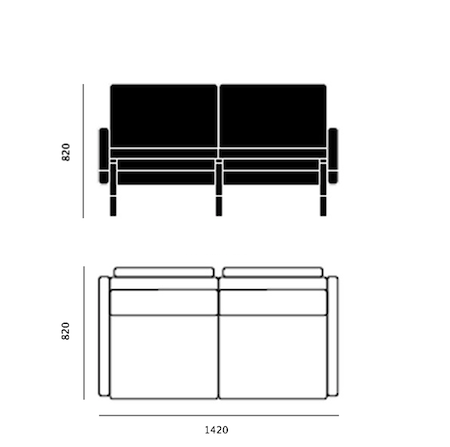 Диван PK31 2 Seat Диван PK31 2 Seat в Брянске