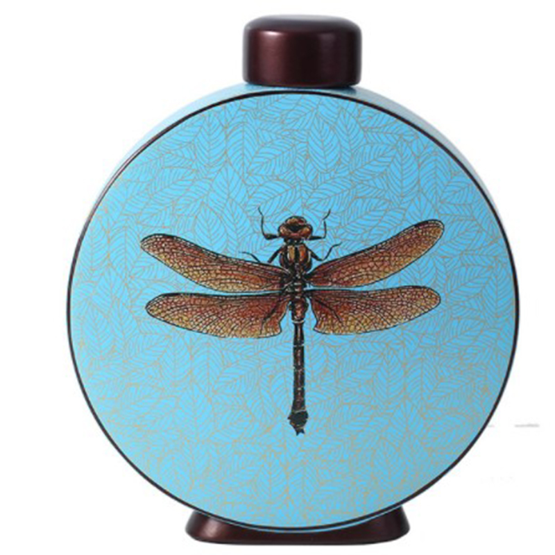 Ваза Blue Vase Dragonfly Голубой Коричневый Ваза Blue Vase Dragonfly Голубой Коричневый в Брянске | Loft Concept