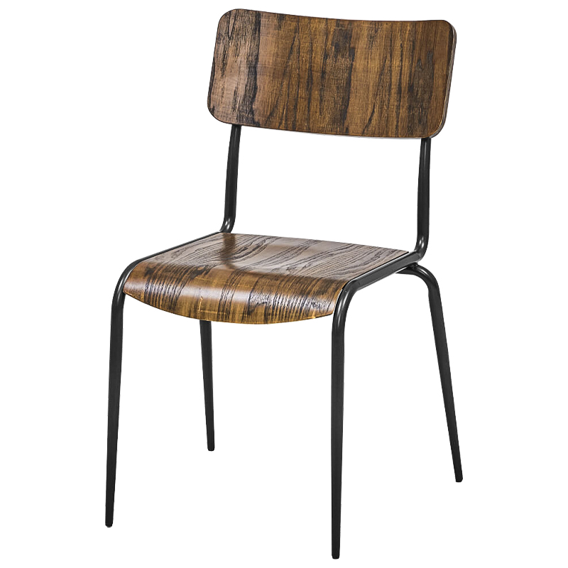 Стул Joshua Loft Stool II Коричневый Черный Стул Joshua Loft Stool II Коричневый Черный в Брянске | Loft Concept
