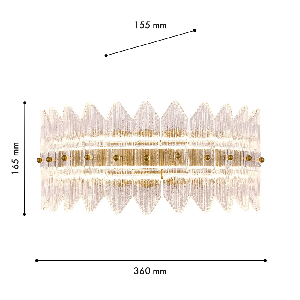 Бра с декоративными элементами в виде лепестков Round Light Flashing в Брянске
