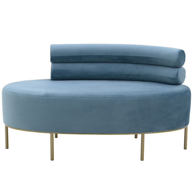 Кушетка Fening Lounge Blue Светло-синий Золотой в Брянске | Loft Concept 