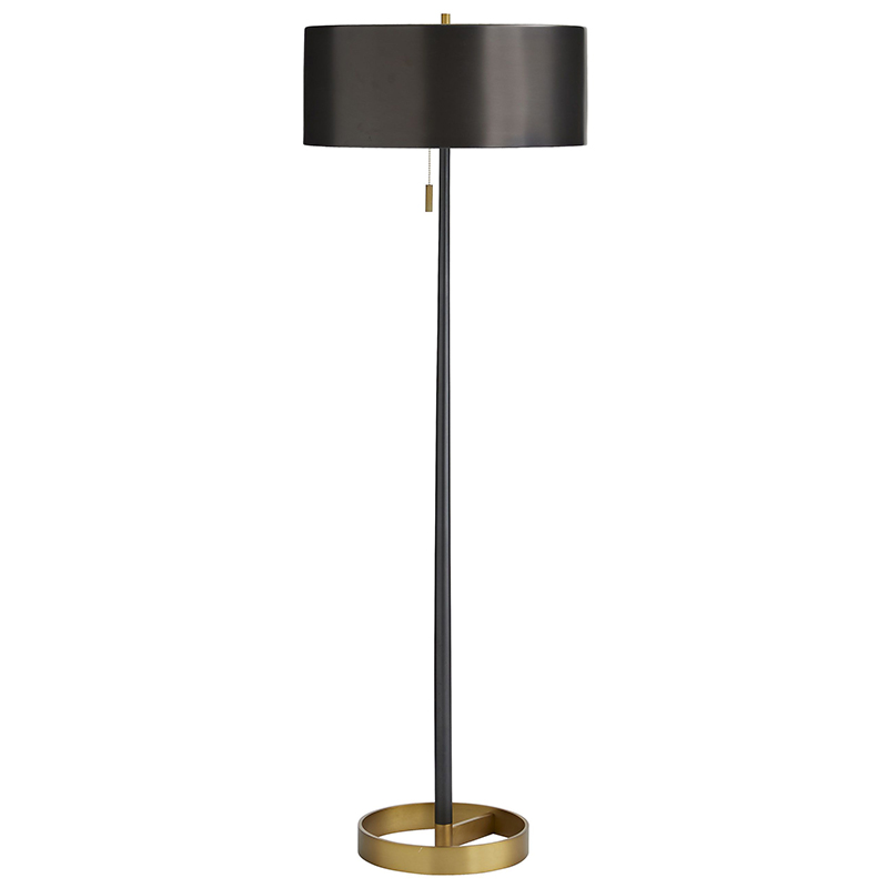 Торшер Arteriors VIOLETTA FLOOR LAMP Black Латунь Черный Торшер Arteriors VIOLETTA FLOOR LAMP Black Латунь Черный в Брянске | Loft Concept