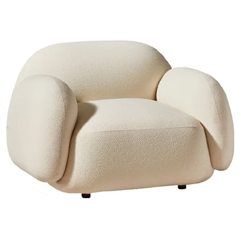 Мягкое кресло для гостиной La Lume Boucle Armchair Бежевый Мягкое кресло для гостиной La Lume Boucle Armchair Бежевый в Брянске | Loft Concept