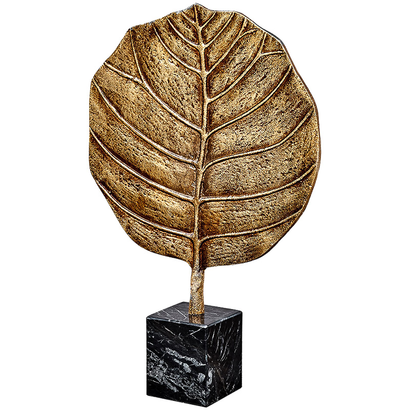 Аксессуар Gold Leaf Золотой Черный Мрамор Nero Аксессуар Gold Leaf Золотой Черный Мрамор Nero в Брянске | Loft Concept