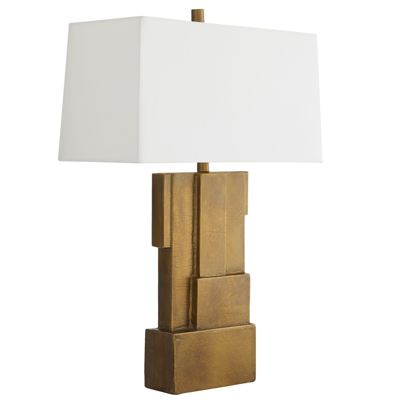 Дизайнерская настольная лампа LEBANON LAMP Коричневый Белый Дизайнерская настольная лампа LEBANON LAMP Коричневый Белый в Брянске | Loft Concept