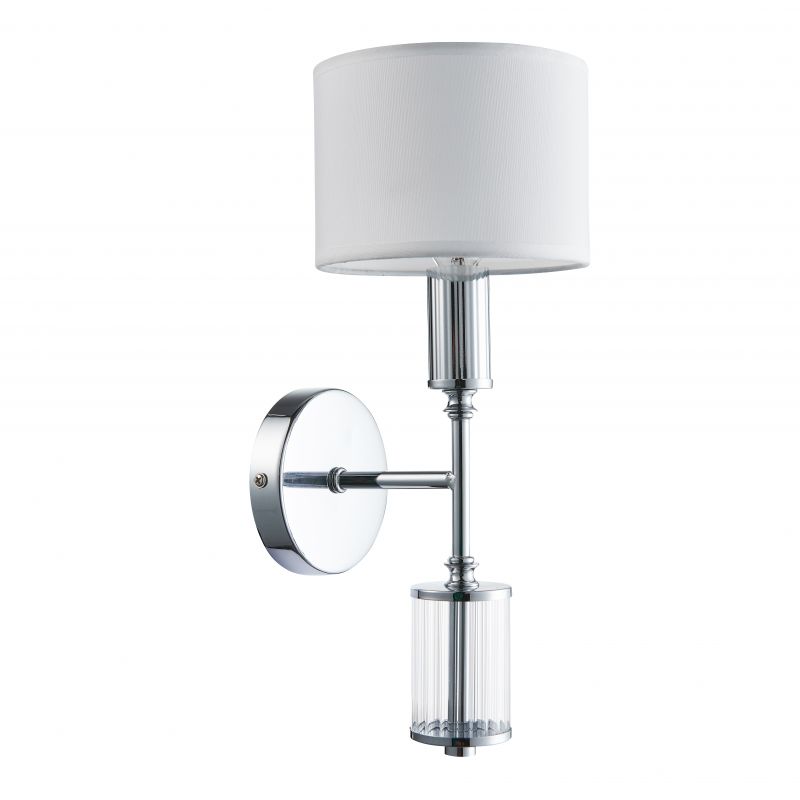 Бра Laurent Sconce white Хром Белый Прозрачный Бра Laurent Sconce white Хром Белый Прозрачный в Брянске | Loft Concept