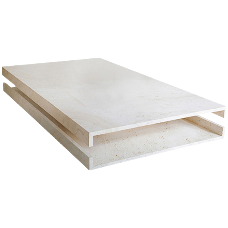 Кофейный стол Allen Travertine Coffee Table Бежевый Кофейный стол Allen Travertine Coffee Table Бежевый в Брянске | Loft Concept