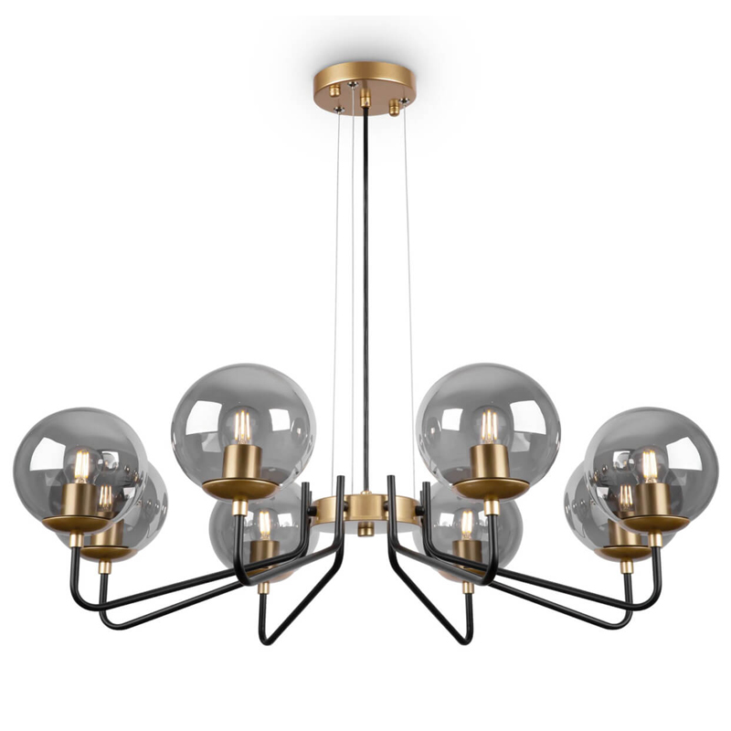 Люстра Benigno Chandelier Золотой Прозрачный (Transparent) Черный Люстра Benigno Chandelier Золотой Прозрачный (Transparent) Черный в Брянске | Loft Concept