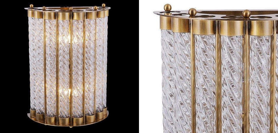 Бра Glass Spirals Sconces Бра Glass Spirals Sconces - Loft-Concept в Брянске