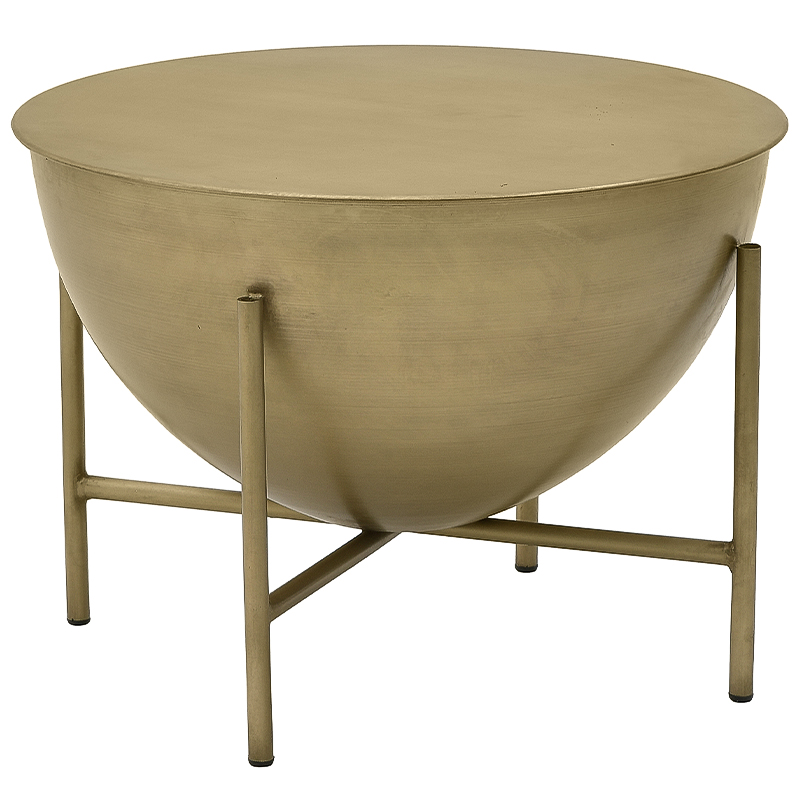 Круглый кофейный стол Big Modern Caldron Metal Coffee Table Золотой Круглый кофейный стол Big Modern Caldron Metal Coffee Table Золотой в Брянске | Loft Concept