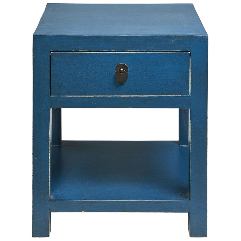 Тумба деревянная Tamsin Nightstand Blue Синий Тумба деревянная Tamsin Nightstand Blue Синий в Брянске | Loft Concept