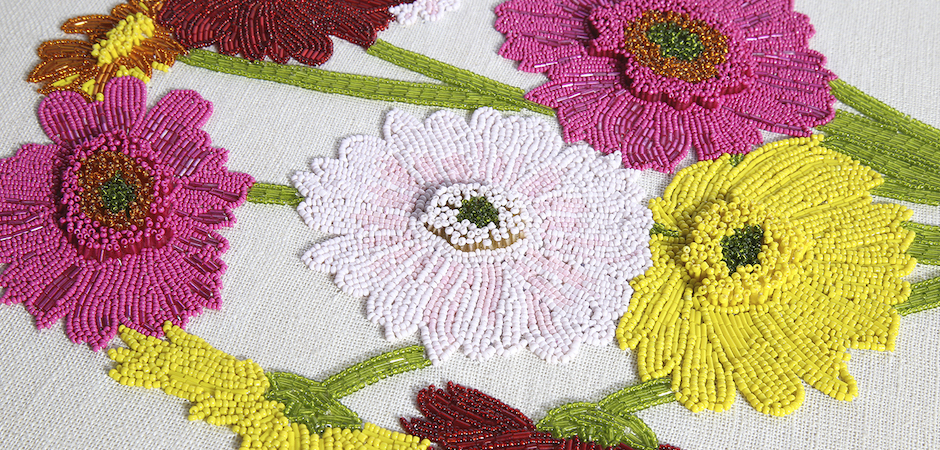 Панно Jonathan Adler FLOWER BEADED WALL ART Панно Jonathan Adler FLOWER BEADED WALL ART - Loft-Concept в Брянске