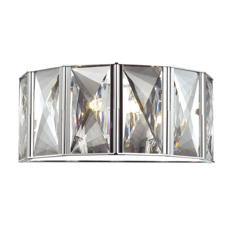 Бра Tiers Crystal Light Chrome Хром Прозрачный (Transparent) Бра Tiers Crystal Light Chrome Хром Прозрачный (Transparent) в Брянске | Loft Concept