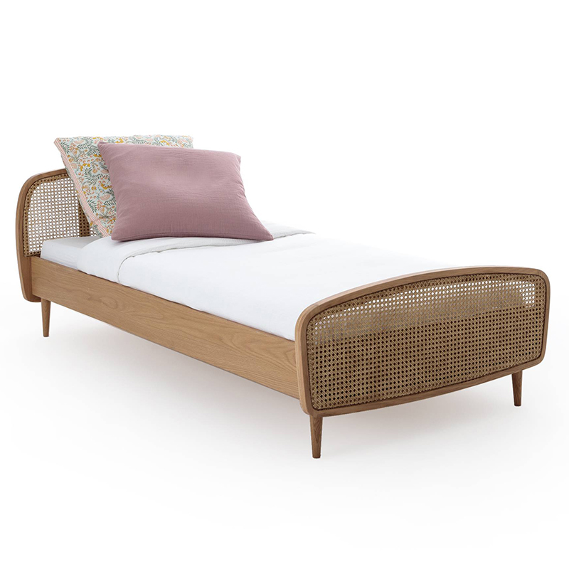Кровать Morten Wicker Bed Светлый дуб Кровать Morten Wicker Bed Светлый дуб в Брянске | Loft Concept