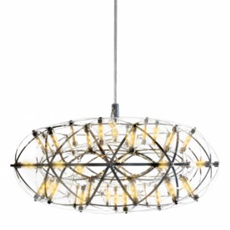 Люстра Moooi 3D Sphere Oval Yellow lamp S Хром Люстра Moooi 3D Sphere Oval Yellow lamp S Хром в Брянске | Loft Concept
