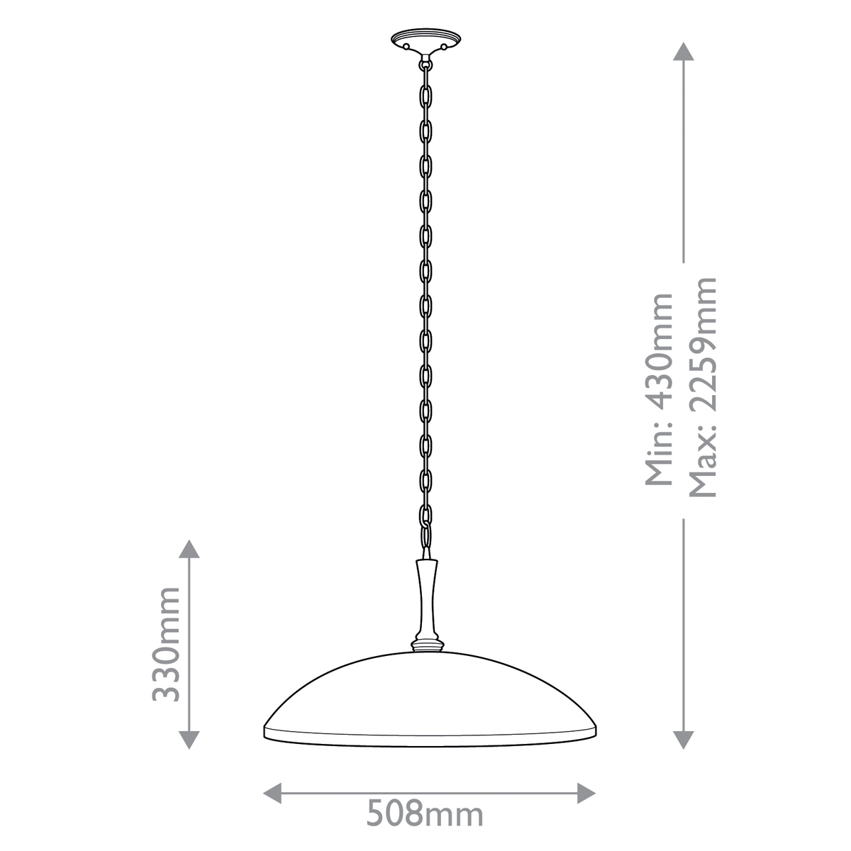 Подвесной светильник с широким куполообразным плафоном Kichler в Брянске