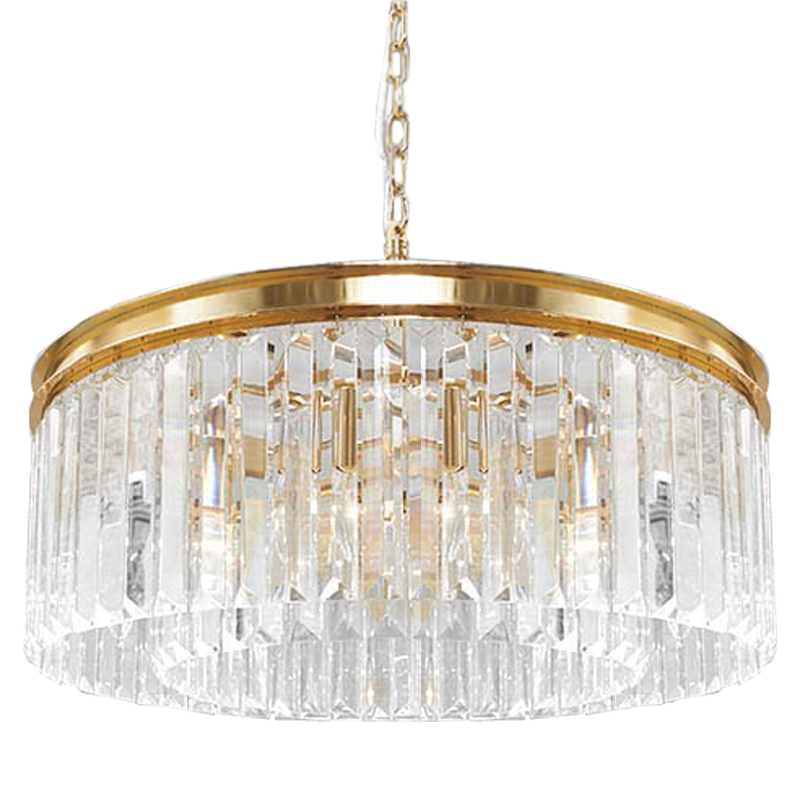 Люстра RH Odeon Chandelier Gold 65 Прозрачное Стекло Золотой в Брянске | Loft Concept 