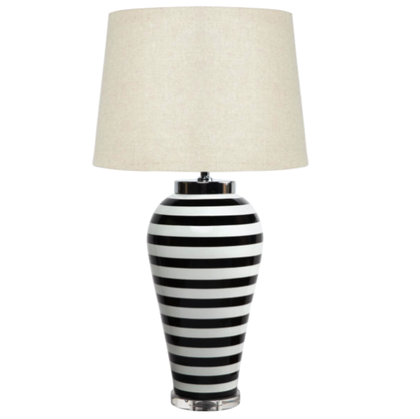 Настольная лампа Black & White Stripes Настольная лампа Black & White Stripes в Брянске | Loft Concept