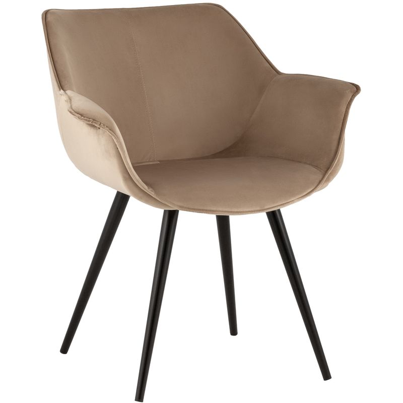 Стул Mason chair Велюр Капучино Бежевый Черный Стул Mason chair Велюр Капучино Бежевый Черный в Брянске | Loft Concept