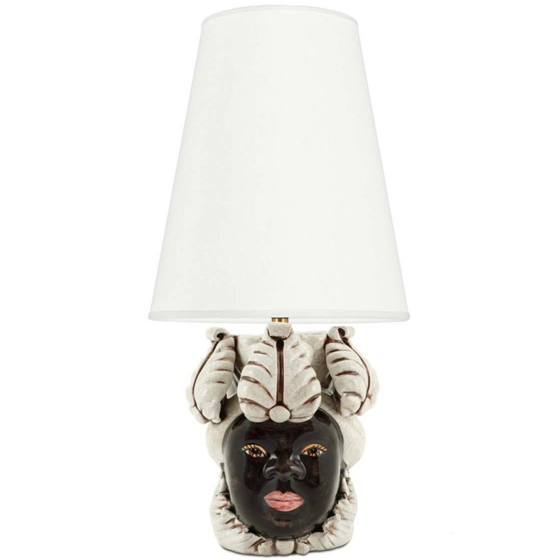 Настольная лампа Table Lamp Moro Lady Small New Dark Brown White Бежевый Коричневый Настольная лампа Table Lamp Moro Lady Small New Dark Brown White Бежевый Коричневый в Брянске | Loft Concept