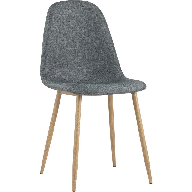Стул Archie Chair Серая Рогожка Деревянные ножки Серый Древесина Стул Archie Chair Серая Рогожка Деревянные ножки Серый Древесина в Брянске | Loft Concept