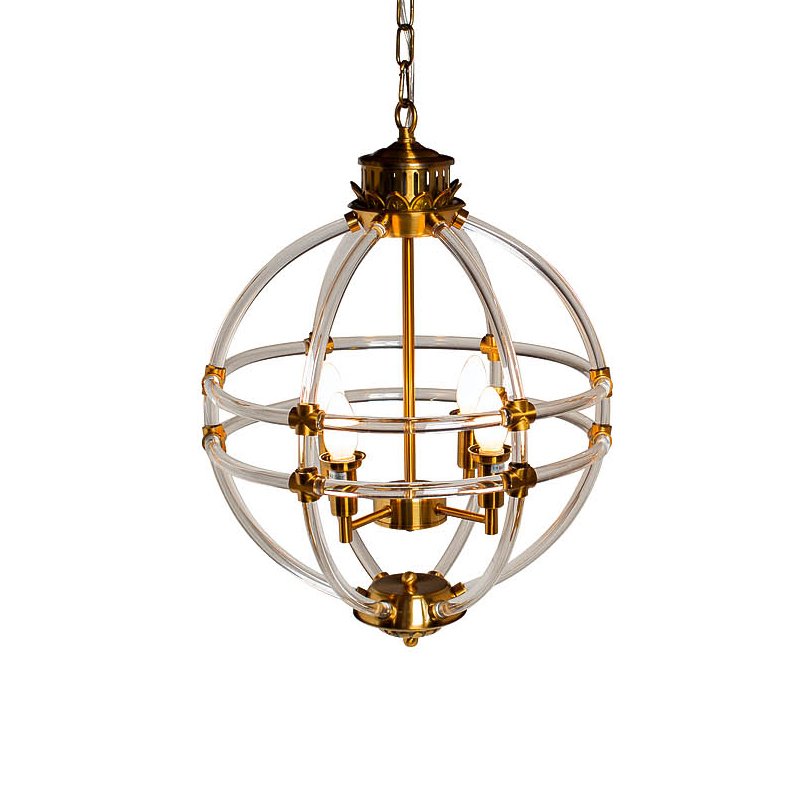 Люстра Eichholtz Chandelier Impero Gold Золотой Прозрачный Люстра Eichholtz Chandelier Impero Gold Золотой Прозрачный в Брянске | Loft Concept