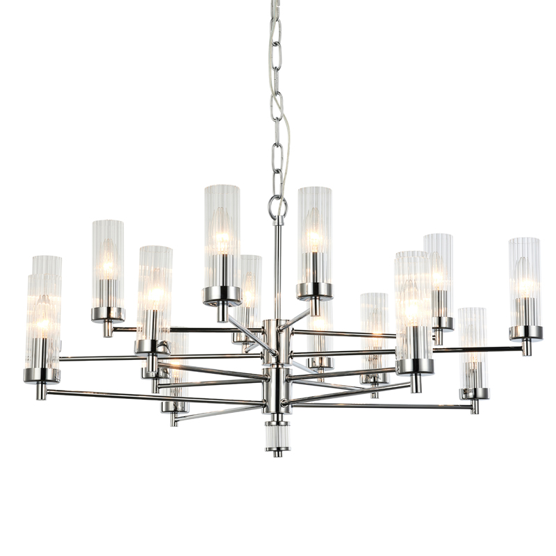 Люстра Jeanette Chandelier Chromium 85 Хром Прозрачный Люстра Jeanette Chandelier Chromium 85 Хром Прозрачный в Брянске | Loft Concept