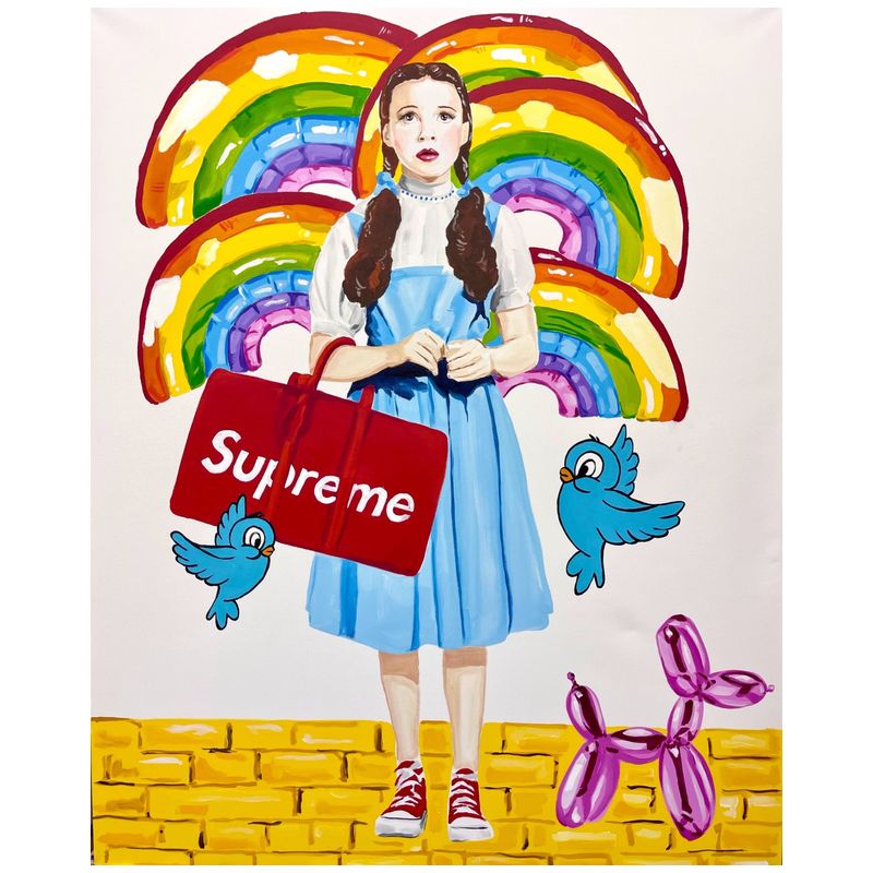 Картина Dorothy with Supreme Bag and Blue Birds Мульти Картина Dorothy with Supreme Bag and Blue Birds Мульти в Брянске | Loft Concept