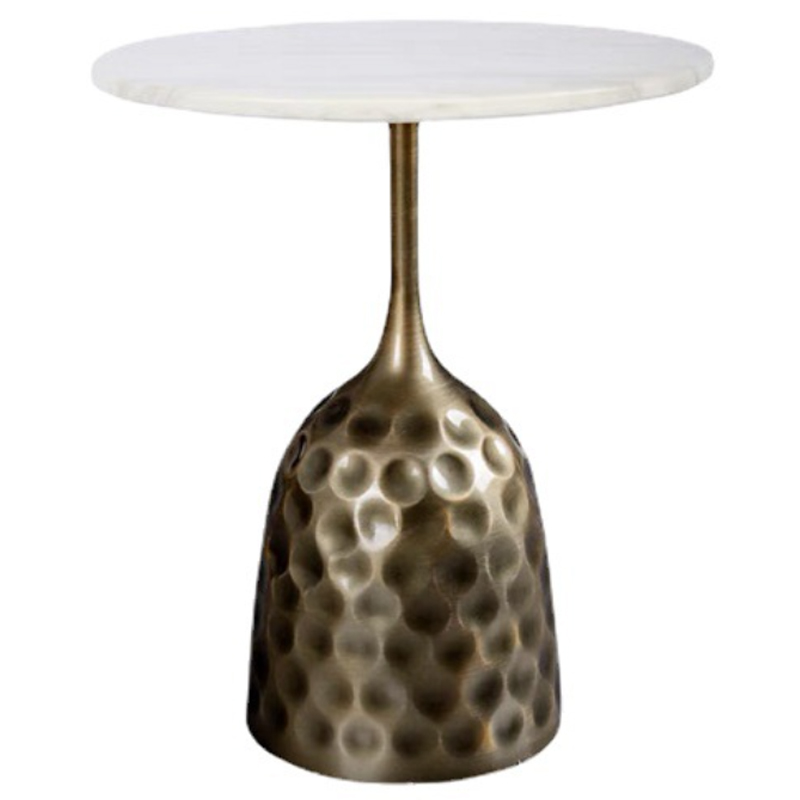 Приставной стол Cluster Surface Bronze White Stone Side Table Античная Бронза Белый Приставной стол Cluster Surface Bronze White Stone Side Table Античная Бронза Белый в Брянске | Loft Concept