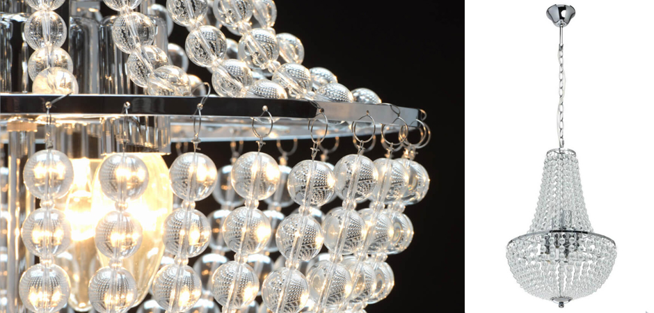 Люстра Virginia Clear Beads Chandelier chrome Люстра Virginia Clear Beads Chandelier chrome - Loft-Concept в Брянске